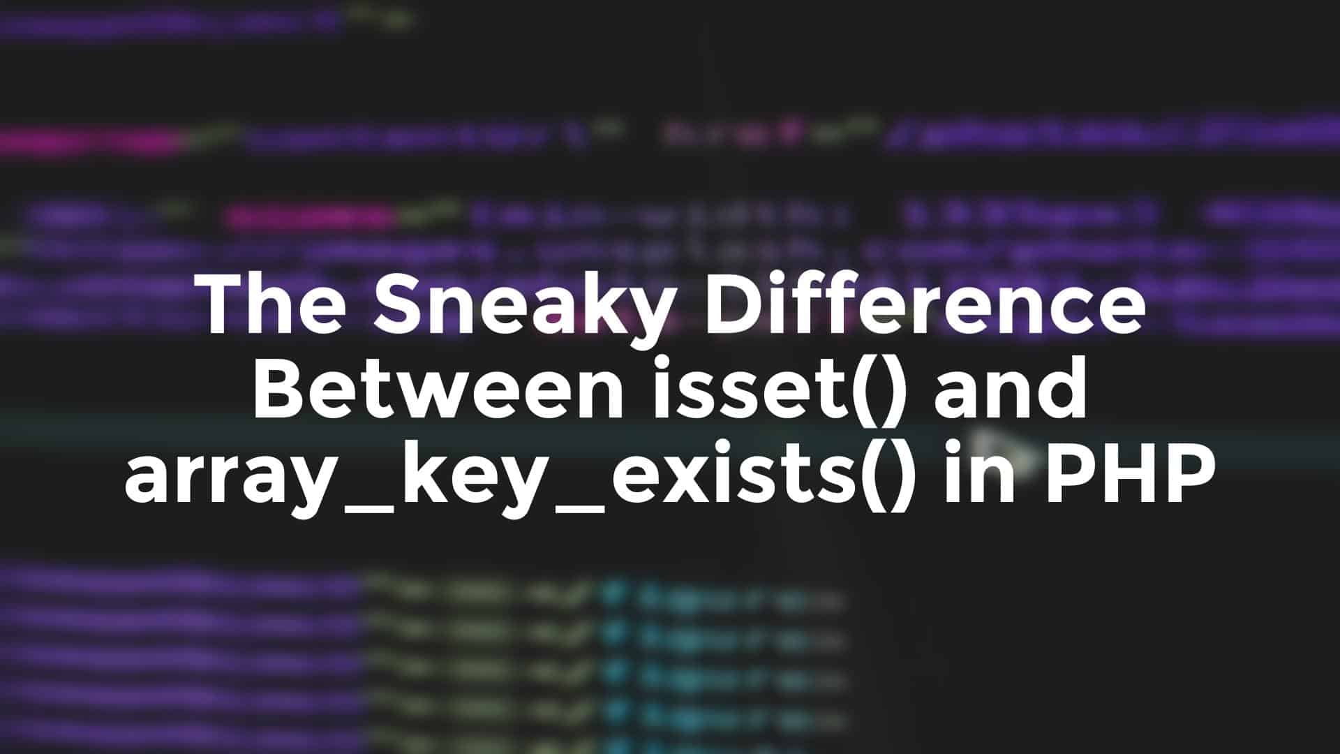 php check if array key isset